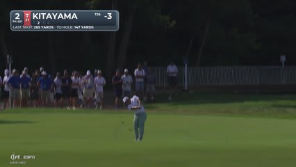 Kurt Kitayama's 145-yard approach sets up birdie on No. 2 at BMW Championship