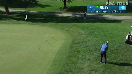 Davis Riley birdies No. 16 in Round 1 at Albertsons Boise Open