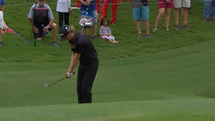 Will Wilcox jars his chip on No. 4 at AT&T Byron Nelson