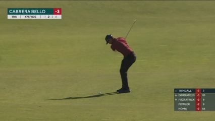 Rafa Cabrera Bello hits it close to set up birdie at Genesis Scottish Open
