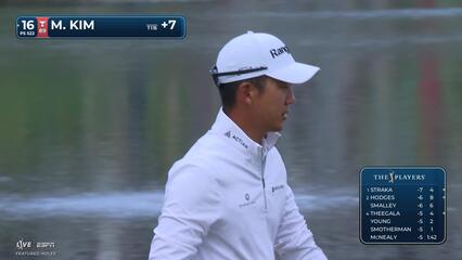 Michael Kim sinks 5-foot birdie putt on No. 16 at THE PLAYERS