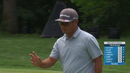 Ryo Hisatsune sinks 15-foot birdie putt on No. 9 at John Deere