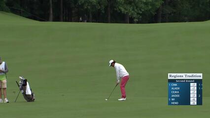 Ken Tanigawa makes birdie on No. 13 at Regions Tradition
