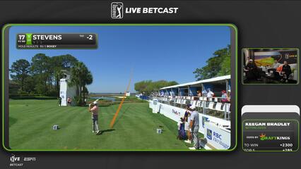Sam Stevens hits tee shot to 4 feet, sets up birdie on No. 17 at RBC Heritage