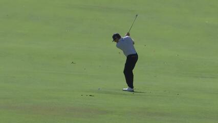 Justin Leonard makes birdie on No. 18 at Stifel Charity Classic