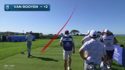 Erik van Rooyen's 216-yard tee shot sets up birdie on No. 16 at Farmers