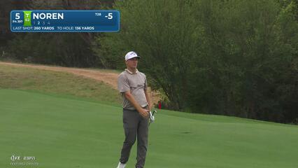 Alex Noren hits 139-yard approach to 19 feet, sets up birdie on No. 5 at Valero