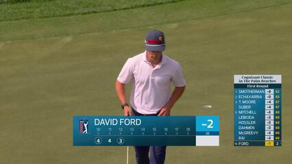 David Ford sinks 13-foot birdie putt on No. 12 at Cognizant Classic