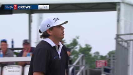 Trace Crowe makes birdie on No. 17 at Rocket Mortgage