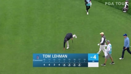 Tom Lehman makes birdie on No. 17 at Pure Insurance