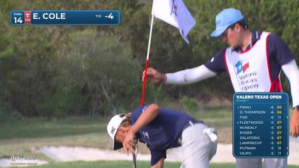 Eric Cole drains 28-foot eagle putt on No. 14 at Valero