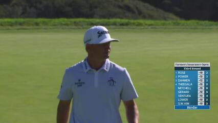 Max McGreevy sinks 10-foot birdie putt on No. 3 at Farmers