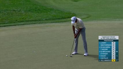 Sudarshan Yellamaraju sinks 6-foot birdie putt on No. 8 at Cognizant Classic