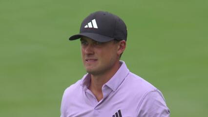 Ludvig Åberg makes birdie on No. 6 at TOUR Championship