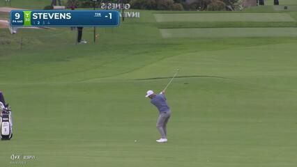 Sam Stevens hits 179-yard approach to 3 feet, sets up birdie on No. 9 at The Genesis