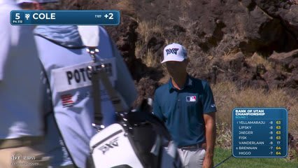 Eric Cole sinks 6-foot birdie putt on No. 5 at Bank of Utah