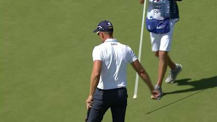 Henrik Stenson makes birdie on No. 17 at Valero
