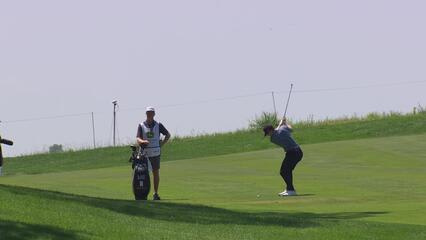 Blades Brown gets up-and-down from 144 yards for birdie on No. 5 at John Deere