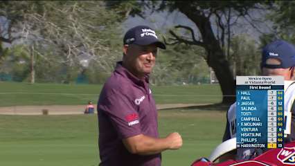 Padraig Harrington powers second to the back of green and birdies at Mexico Open