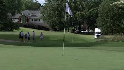 Nicolo Galletti makes birdie on No. 16 at BMW Charity Pro-Am