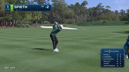 Jordan Spieth hits 141-yard approach to 3 feet, sets up birdie on No. 1 at THE PLAYERS
