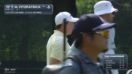 Matt Fitzpatrick's 131-yard approach sets up birdie on No. 17 at TOUR Championship