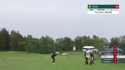 Ryan Fox gets up-and-down from 191 yards for birdie on No. 16 at RBC Canadian