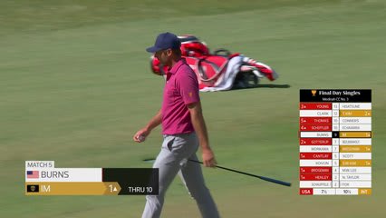 Sam Burns makes birdie on No. 10 at Sunday Singles