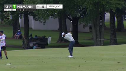 Joaquin Niemann sticks wedge to yield birdie putt at FedEx St. Jude Champ