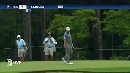J.B. Holmes hits low approach from waste bunker and birdies at Palmetto Championship