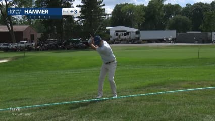 Cole Hammer makes birdie after excellent approach at Rocket Mortgage