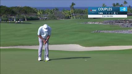 Fred Couples makes birdie on No. 14 at Mitsubishi