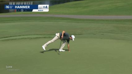 Cole Hammer nearly aces No. 16 at Wyndham