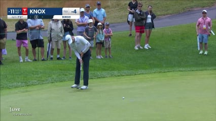 Russell Knox makes birdie putt at Travelers