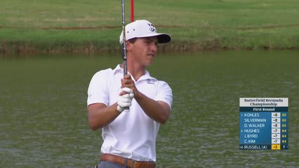 Miles Russell makes birdie on No. 17 at Butterfield Bermuda