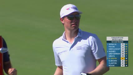 Ben Griffin gets up-and-down from 140 yards for birdie on No. 11 at Mexico Open