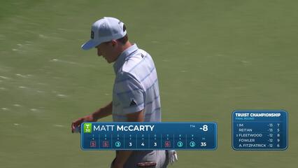 Matt McCarty sinks 6-foot putt for birdie on No. 9 at Truist Championship