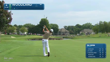 Gary Woodland's 159-yard approach sets up birdie on No. 2 at 3M Open
