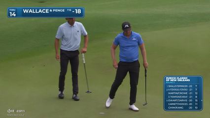 Wallace/Penge makes birdie on No. 14 at Zurich Classic