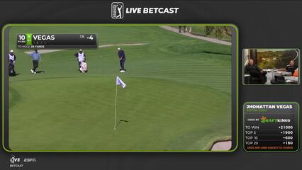 Jhonattan Vegas sinks 6-foot birdie putt on No. 10 at The Genesis