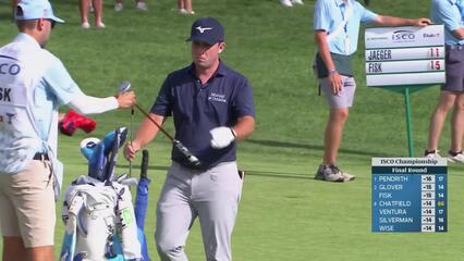 Steven Fisk gets up-and-down from 129 yards for birdie on No. 15 at ISCO Championship