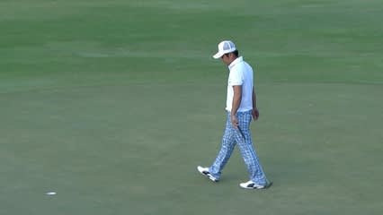 Hideto Tanihara makes long birdie putt on No. 8 at Sony Open