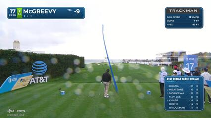 Max McGreevy hits 169-yard approach to 10 feet, sets up birdie on No. 17 at AT&T Pebble Beach