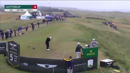 Chris Gotterup hits tee shot to 7 feet, sets up birdie on No. 5 at Genesis Scottish Open