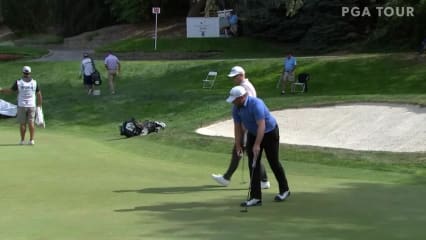 Ben Taylor makes birdie on No. 15 at Boise Open