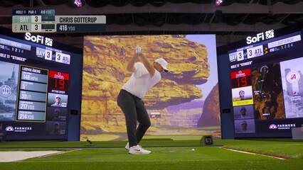 Chris Gotterup hits rare 1-iron on 'Stinger' hole at TGL