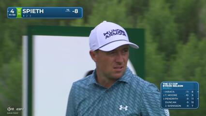 Jordan Spieth hits tee shot to 7 feet, sets up birdie on No. 4 at THE CJ CUP