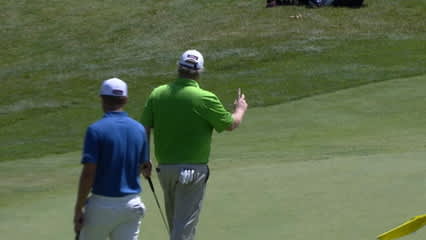 Brad Fritsch drains 16-foot birdie putt in Round 1 at LECOM