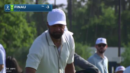 Tony Finau drives 143-yard shot to 4 feet, sets up birdie on No. 2