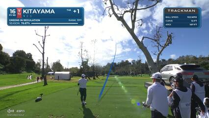 Kurt Kitayama hits 161-yard drive to 14 feet, makes birdie on No. 16 at The Genesis